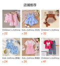 Children's clothing cross-border european and american girl suspender one-piece pants baby children's clothing suit