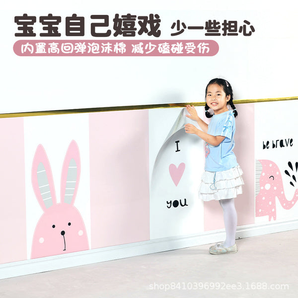 Wholesale anti-collision wall sticker wall circumference Thickened wall skirt Self-adhesive children's bed circumference Cover ugly kindergarten anti-collision baby bed circumference