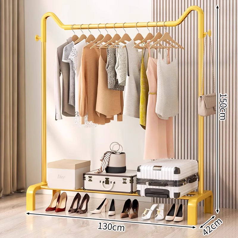 Freestanding coat rack - multi-functional clothes hanger for home, bedroom, balcony, dorm room - easy to assemble