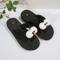 Eva thick-soled flip-flops: cloud-like comfort for outdoor beach vacations, featuring cartoon character designs for matching family sets and cozy lounging at home