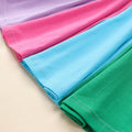 New girls' dress: stylish color block long-sleeve rainbow princess dress for toddlers and young children