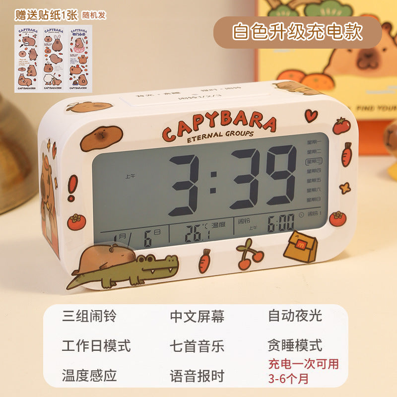 Alarm clock - student bedroom essential: wake-up wonder, desktop clock, creative smart digital hour clock for middle school students and kids