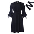 D3251 european and american women's clothing  autumn/winter new fashion elegant plus size pleated foreign trade a-line dress african dress