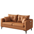 Cat scratch leather sofa sofa small apartment cat claw leather rental apartment clothing store double slot two people three people lazy
