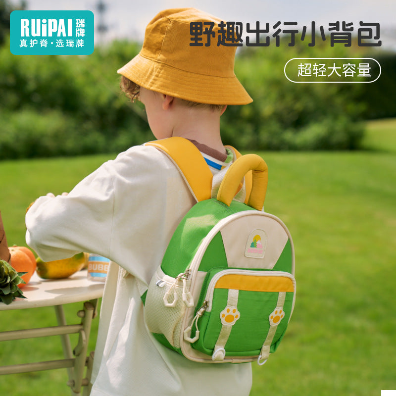 Rui brand children's schoolbag girl baby out small backpack boys schoolbag backpack kindergarten schoolbag women