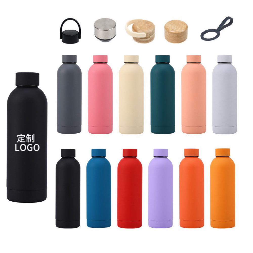 new arrival 304 stainless steel thermos cup large capacity double-layer vacuum small mouth bottle portable car sports water cup