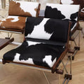 Italian living room book and newspaper chair balcony single sofa casual chair bauhaus style cow leather bench cow chair