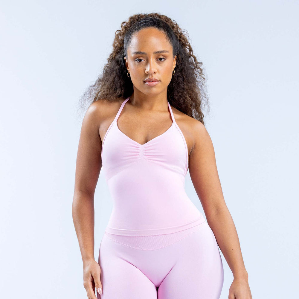 Dfyin stock cross-border high-elastic halter back tight long vest fitness sports vest detachable bra
