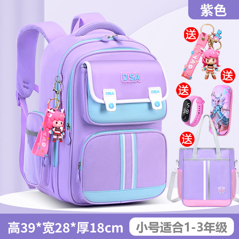 Schoolbag for boys and primary school students 2026 new arrival for grades 1, 2, 3 to 6, boys and girls, lightweight kids spine protection and burden reduction