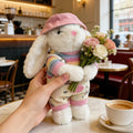Lop-eared rabbit stuffed toy keychain pendant rabbit couple school bag small ornament birthday gift stuffed doll