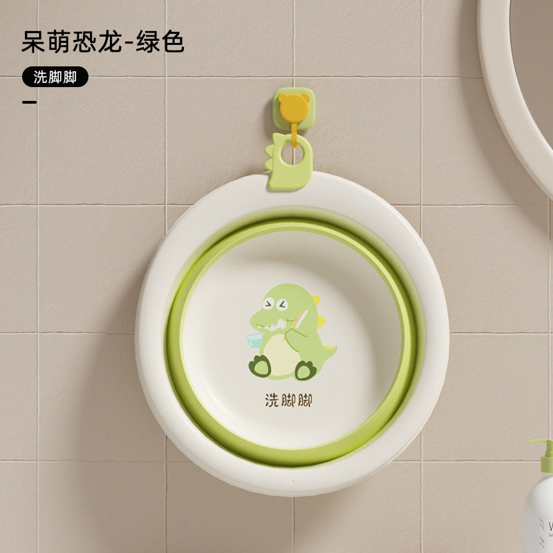 Foldable baby wash basin - portable, hangable, and perfect for washing newborns' faces and butts
