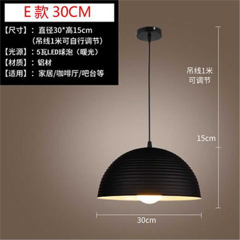 Loft retro stylish creative bar restaurant hotel decoration chandelier american industrial style nostalgic casual lampshade