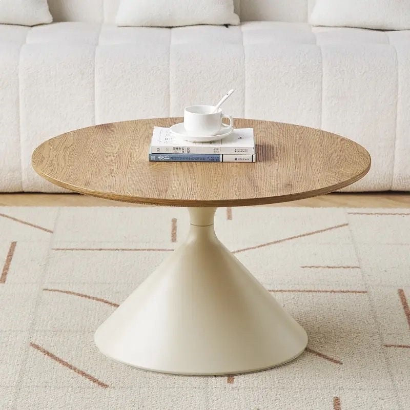 B&b small coffee table solid wood cream solid wood coffee table living room small apartment combination modern several can be casual round movable