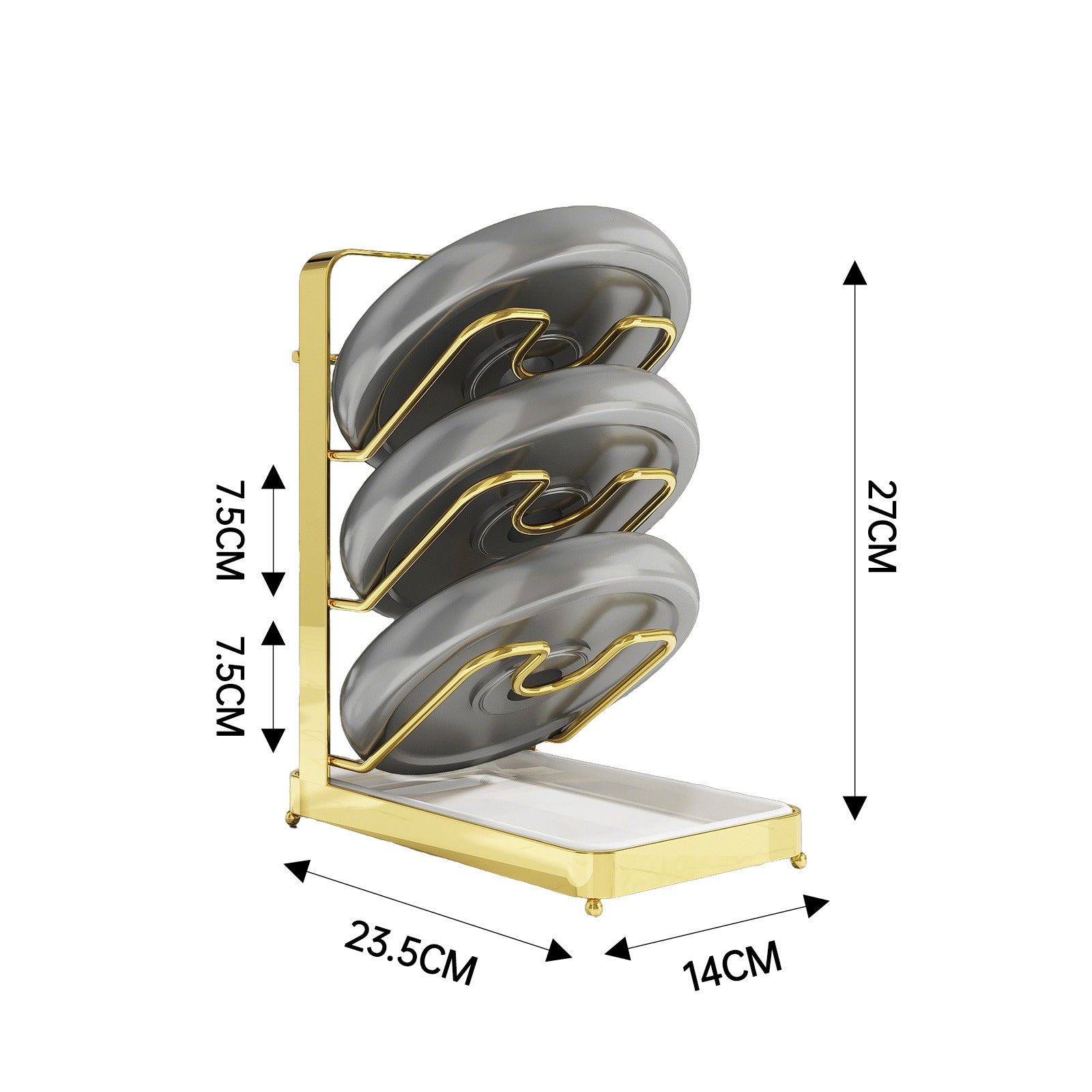 Pot lid rack No punching Wall-mounted kitchen rack Countertop layered shelf Multifunctional pot lid universal storage rack