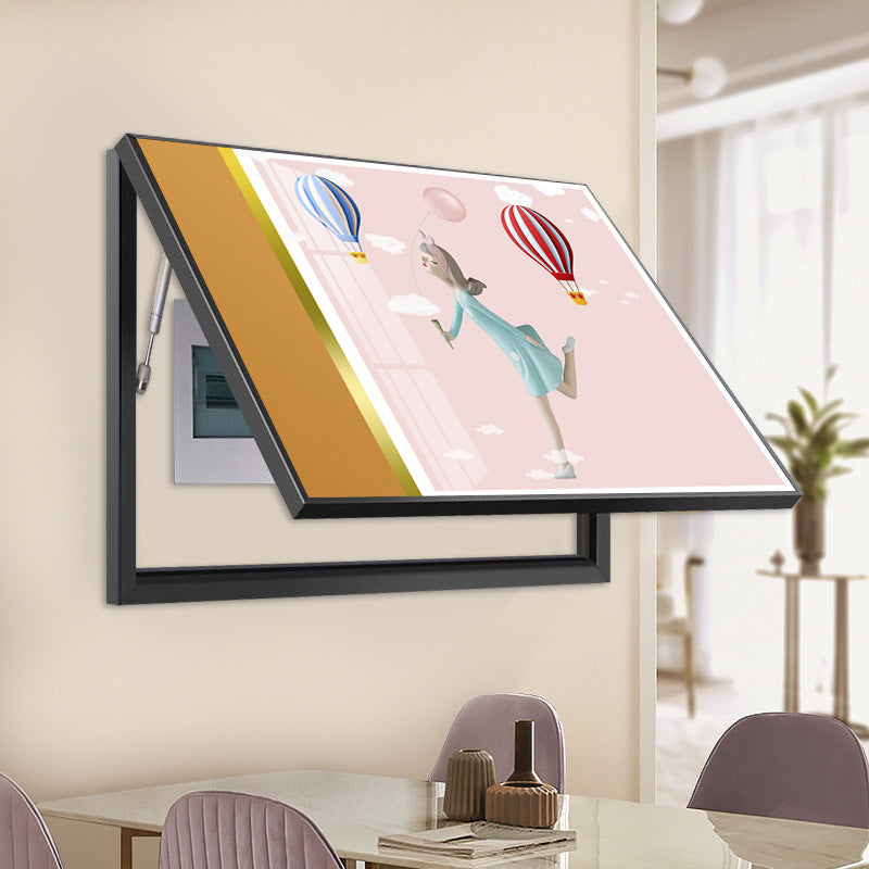 Meter box decorative painting modern simple switch box cover light luxury distribution box hanging painting restaurant flip cover cover mural