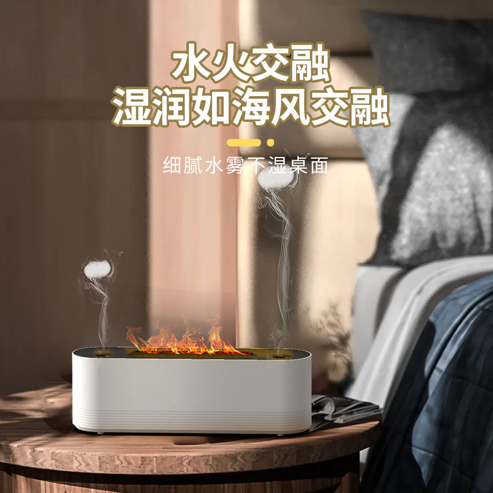 Smoke ring flame aromatherapy machine fragrance machine for home bedroom desktop diffuser large fog volume humidifier scandinavian style