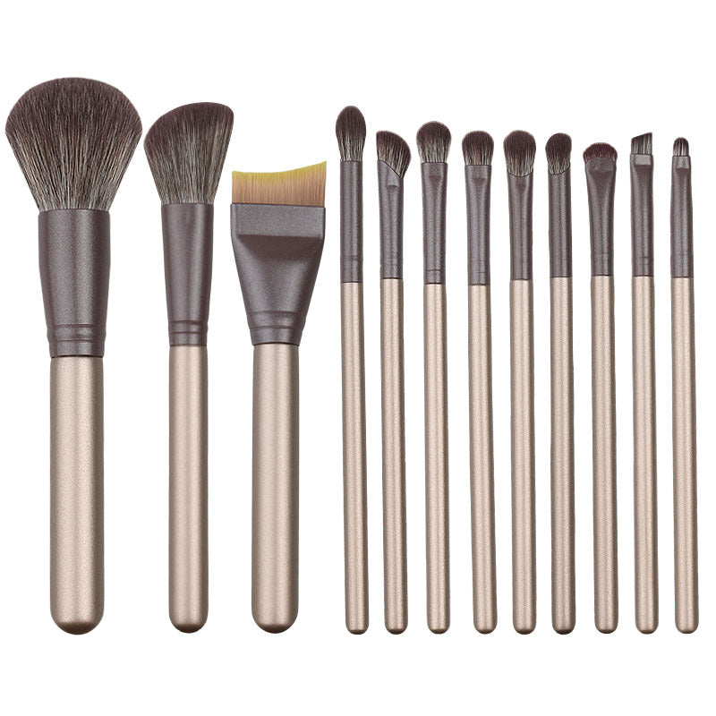 12-piece cangzhou makeup brush set - beginner-friendly soft bristle powder brush, eyeshadow brush, complete brush set, beauty tools, blush brush