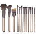 12-piece cangzhou makeup brush set - beginner-friendly soft bristle powder brush, eyeshadow brush, complete brush set, beauty tools, blush brush