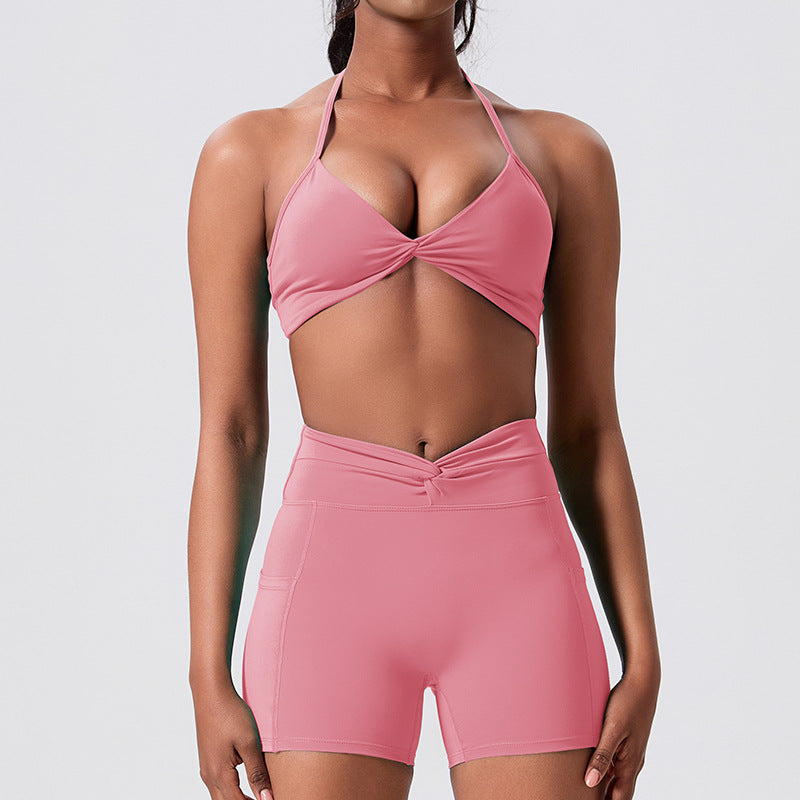 in stockhigh waistslimming look beautiful back yoga suit pilates outdoor running tight sports fitness suit for women