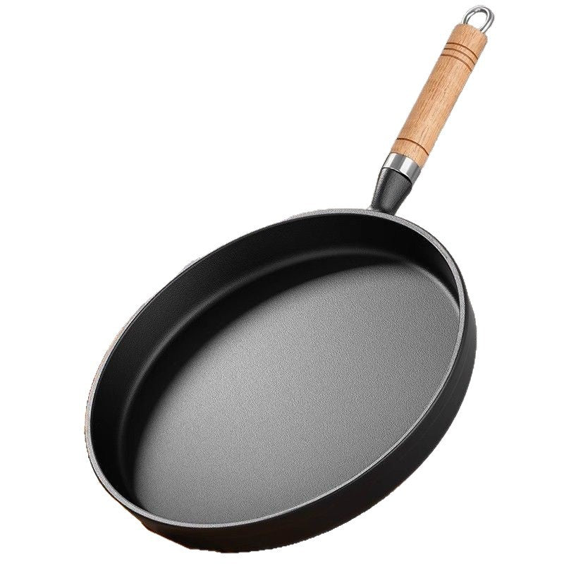 Thickened cast iron pan for home uncoated pancake pan hand pancake non-stick frying pan spread omelette pancake fruit tool