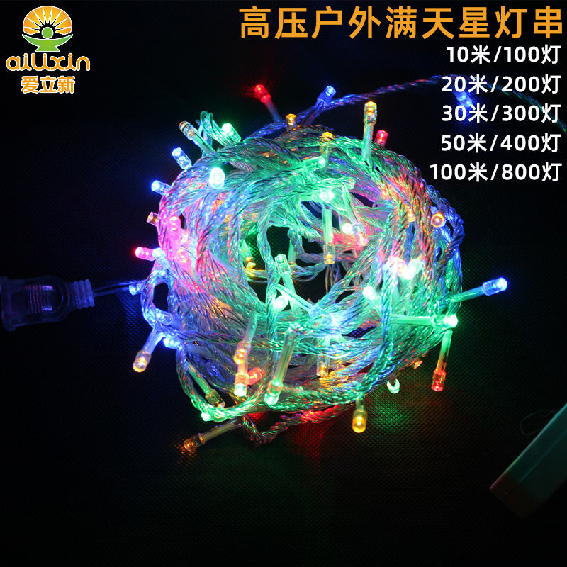 LED lights string Gypsy Spring Festival outdoor waterproof LED lights string courtyard wedding Christmas project lighting lights string