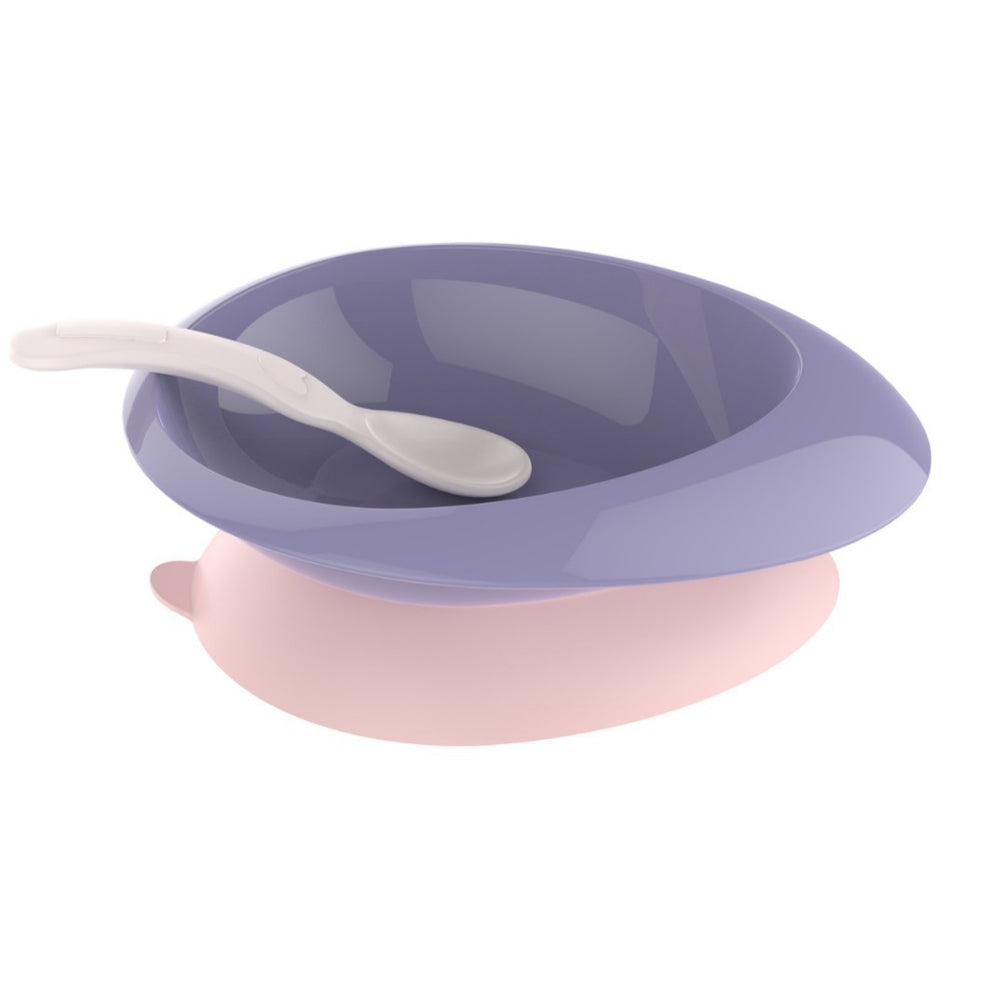 Baby food-grade suction bowl, high-temperature resistant flying saucer bowl, baby anti-fall complementary food bowl, children's tableware set