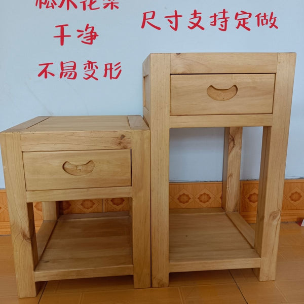 Pine flower stand Chinese solid wood home indoor living room flower stand multi-layer shelf balcony bonsai flower pot shelf