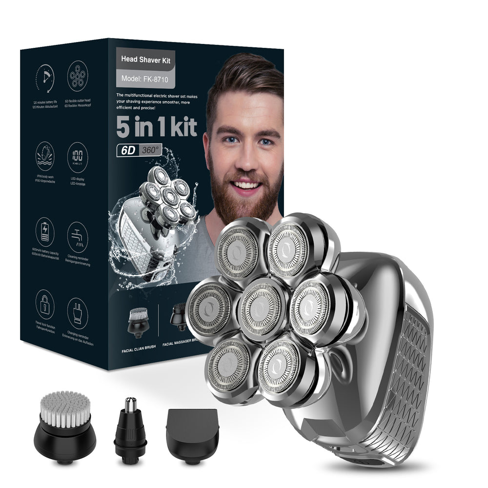 six-blade electric shaver washable men's special shaving machine artifact multi-functional razor wholesale