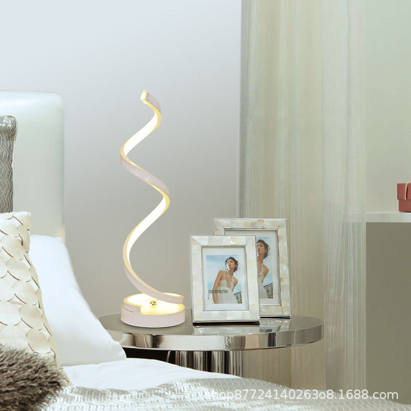 Minimalist chic bedside lamp - nordic design, artistic usb rechargeable touch & remote control desk lamp for bedroom study
