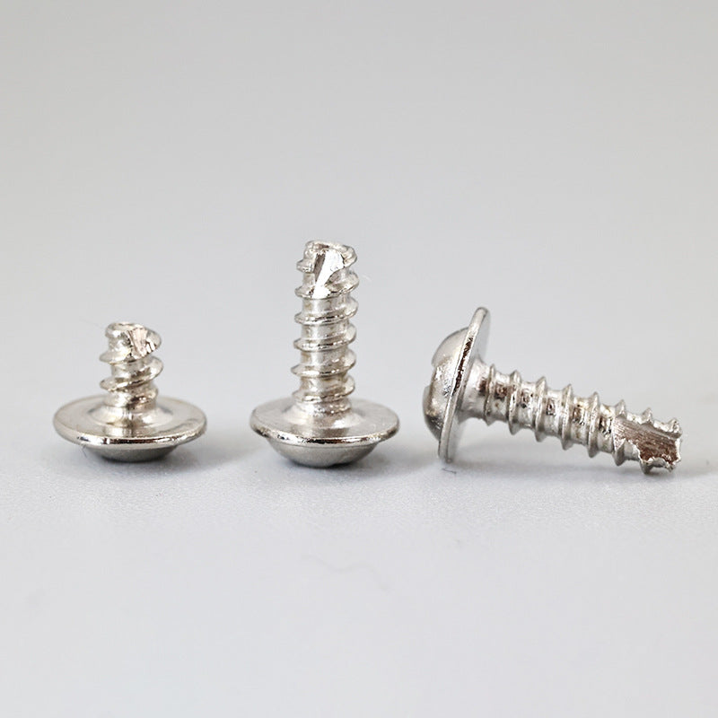 PWT with intermediate cutting tail self-tapping with pad cutting tail cross nickel-plated white zinc non-standard national standard lighting screws