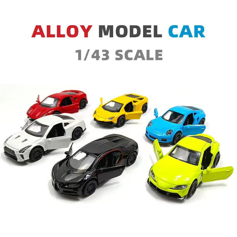 alloy toy car 1:43 model artificial car boy gift sports car ornaments can open the door toy car