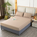 2025 new solid color full coverage fitted sheet with pillowcase wholesale for cross-border e-commerce