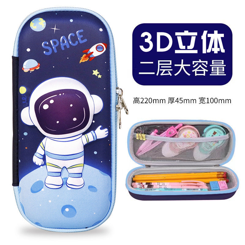 New 3D three-dimensional multi-functional stationery box, children's day gift for primary school students, cartoon large-capacity pencil case creativity