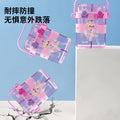 New creative cartoon fan kids double drinking cup straw cup portable sports water bottle large capacity school special