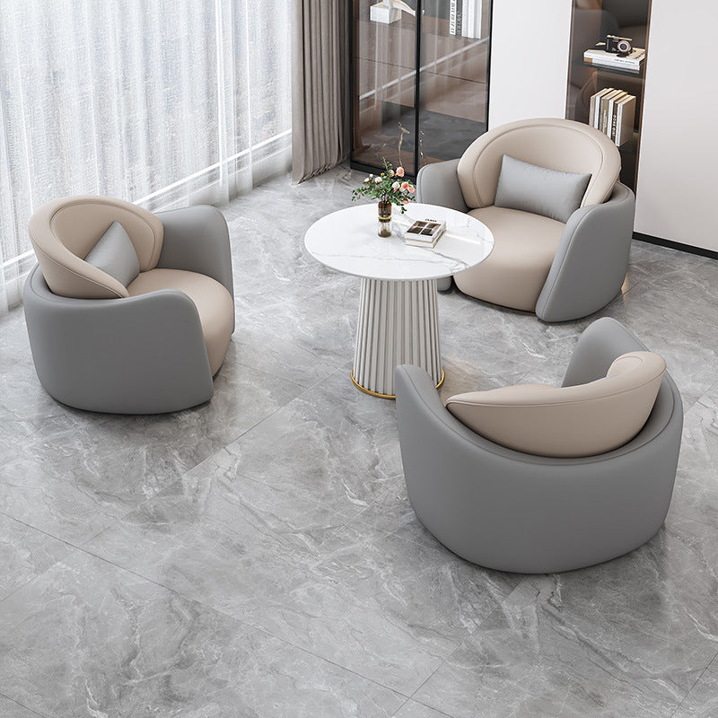 Negotiation table and chair set, lounge area, modern light luxury lounge area, reception table, negotiation table, sales office, beauty salon reception