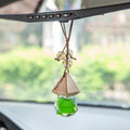 Car perfume rearview mirror aromatherapy pendant car odor removal fragrance car pendant long-lasting light fragrance air freshener
