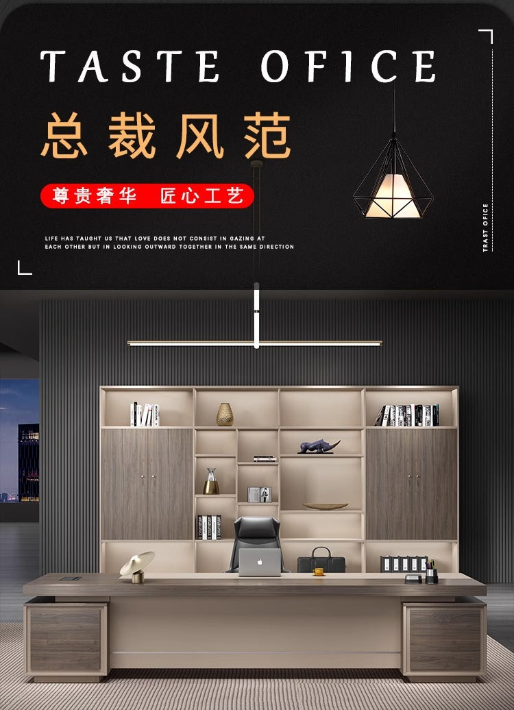 Office furniture boss desk casualelegant desk manager desk supervisor desk office desk and chair combination 1.93