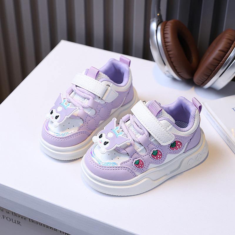 Clearance sale: kids' casual shoes - girls' sneakers, cute cartoon princess flats for girls ages 1-6