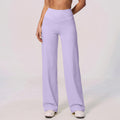 Custom nylon sports leggings with polka dot patchwork, faux two-piece wide leg design, high-waisted, tummy control, butt-lifting yoga pants