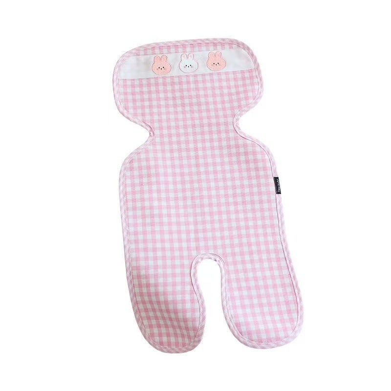 Baby stroller, ramie Tencel mat, baby dining chair seat, sweat-absorbing and breathable universal cool cushion in summer