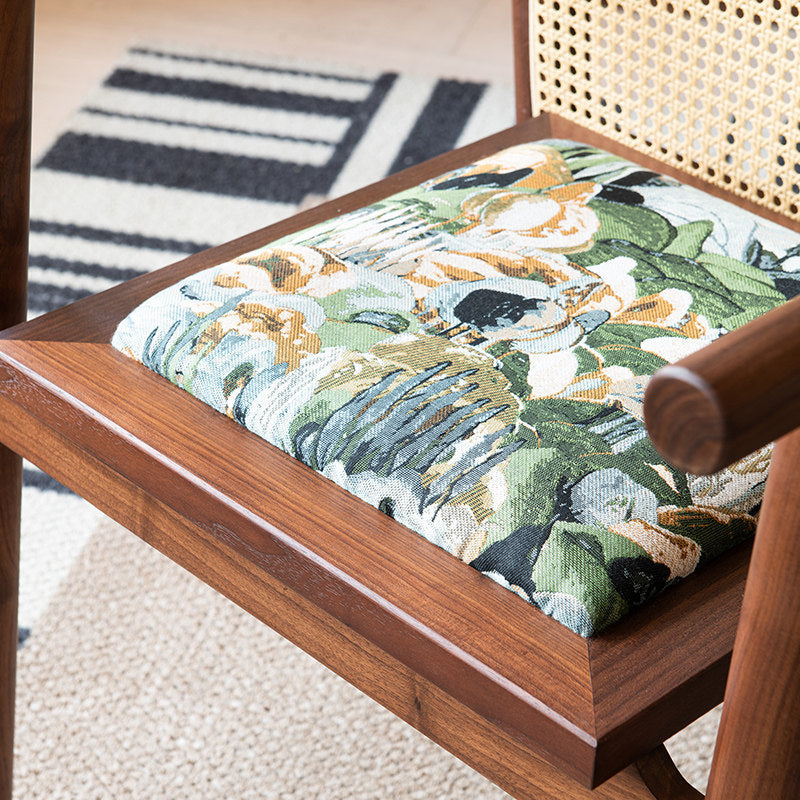 Second-hand style solid wood single chair dining chair desk chair living room balcony casual armchair tea table host chair