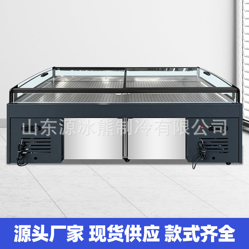 Supermarket pickles display cabinet, pickles cabinet, kimchi refrigerator, fruit refrigerator, slotted spicy strips cabinet, commercial cold dish cabinet
