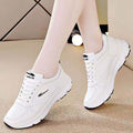 Women's white sneakers - 2025 spring new arrivals: versatile chunky sole shoes for students, korean style, ins & harajuku inspired athletic skate shoes