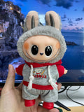 Labubu doll clothes only - 17cm plush doll cute dress-up outfit for generations 1, 2, and 3 - sports set
