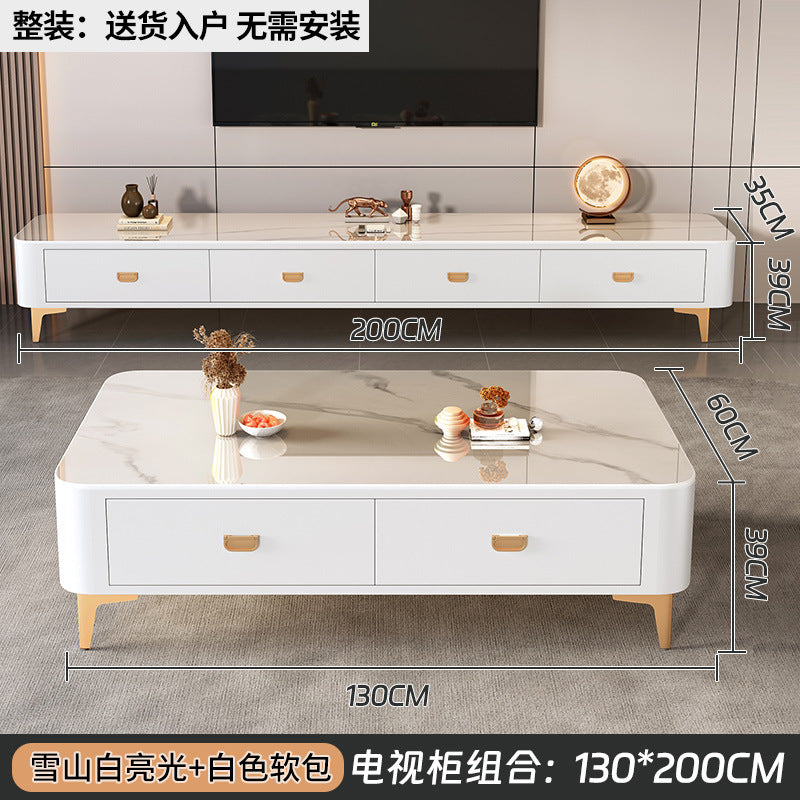 Accessible luxury solid wood coffee table small apartment living room for homecasual modern tea table new arrival small apartment office small table