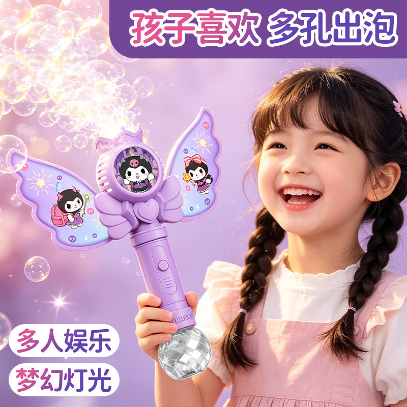 【cross-border】fairy magic bubble wand - fully automatic bubble machine - electric bubble toy for girls & kids - birthday gift