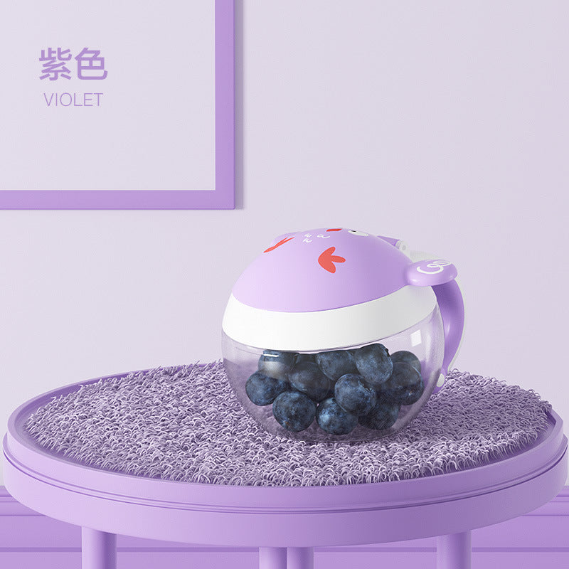 Babi Elephant Baby Snack Box Portable Out Snack Bowl Anti-Spill Fruit Cup Baby Supplementary Food Storage Box Rice Noodles