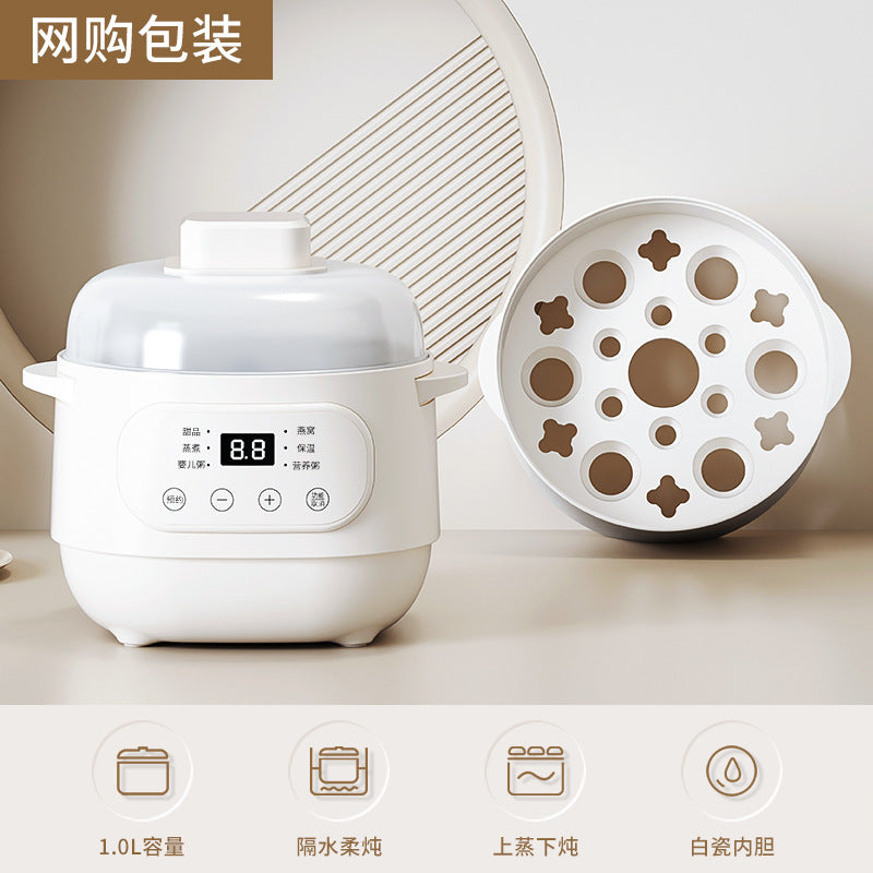 Electric stew pot for home fully automatic water-proof stew bird's nest stew pot ceramic multi-function soup pot casserole cross-border american standard