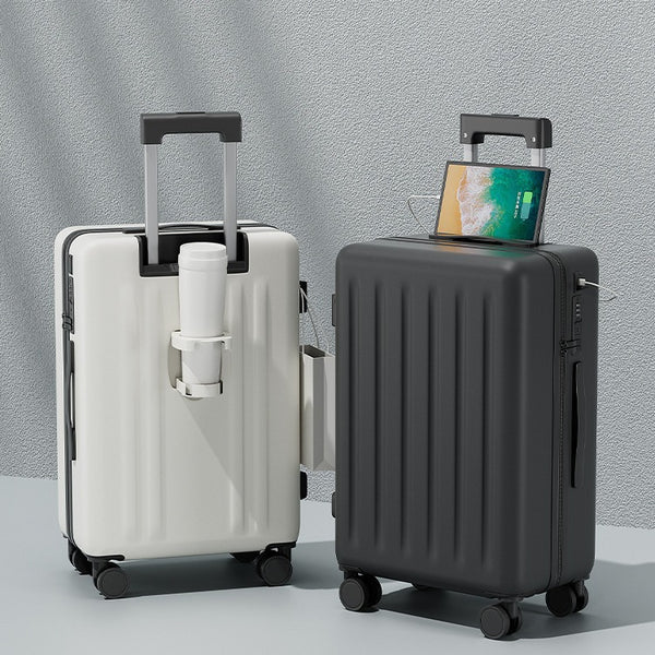 College students travel lightweight suitcase 24-inch universal wheel boarding case 20-inch cup holder trolley case large-capacity wholesale