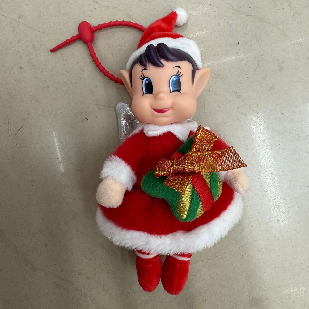 Amazon hot selling christmas elf doll flying wings toy pendant christmas tree ornament gift elf doll